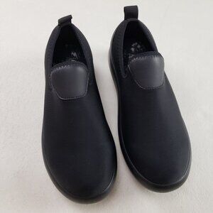 Alegria Eden Knit Nursing Shoe Womens 7-7.5 EU 37 Black Slip On Casual Comfort